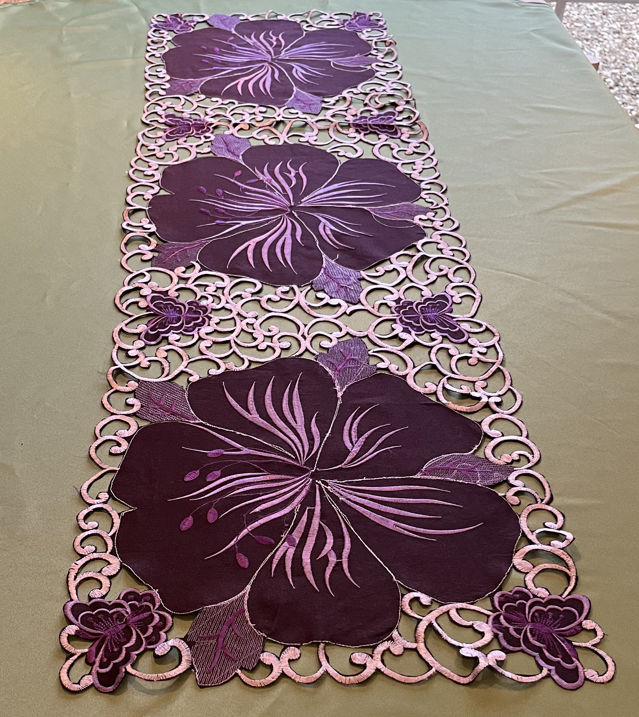 chinese dress ladies Coaster Placemats 3pcs Set