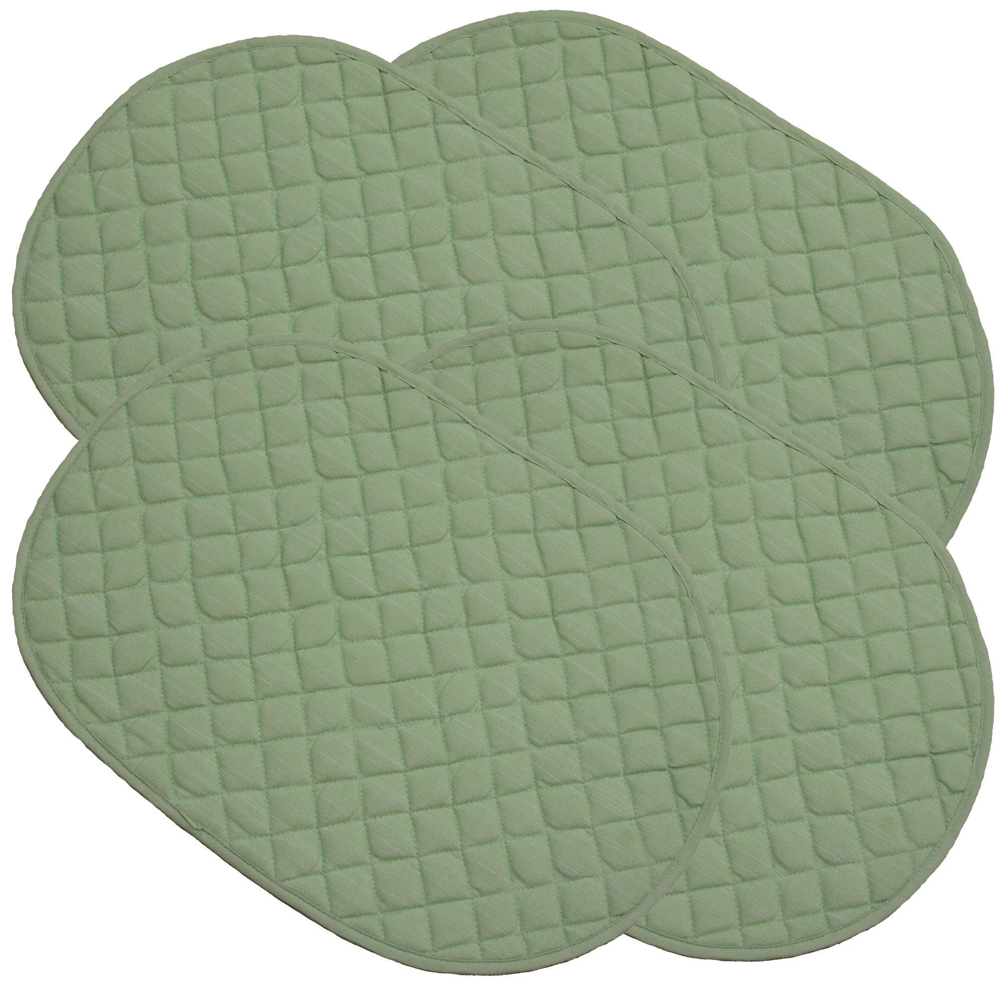 Set of 4 Kitchen Dining Light Green Quilted Placemats Mats Etsy