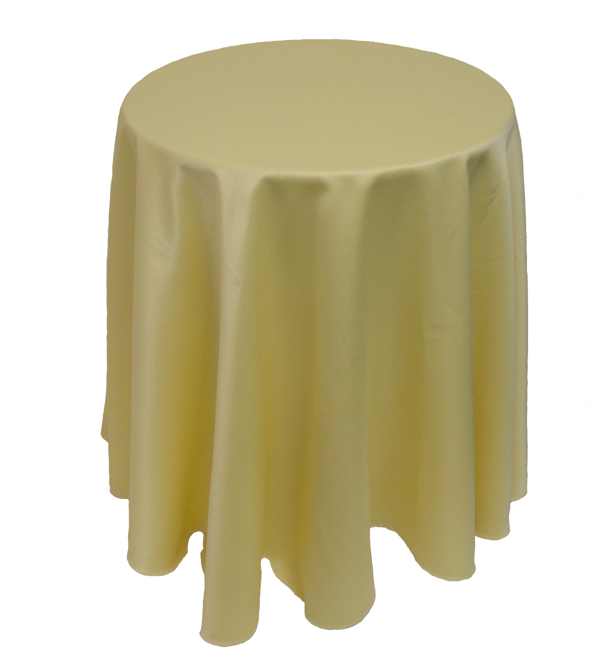 Plain Round Old Gold Chipboard Display Bedside Table Scalloped Plain Round Old Gold Chipboard Display, Tablecloth For Round Bedside Table