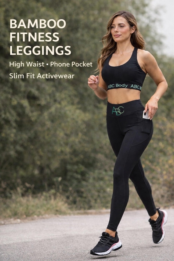 Leggings Sportivi Donna A Vita Media – Microfibra Elasticizzata – Palestra E Tempo Libero