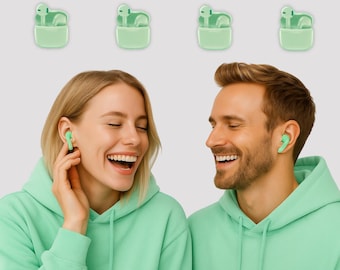 Designer Bluetooth Earbuds TWS XO X23 – Colorful Wireless Headphones Green – Trendy Sound Style