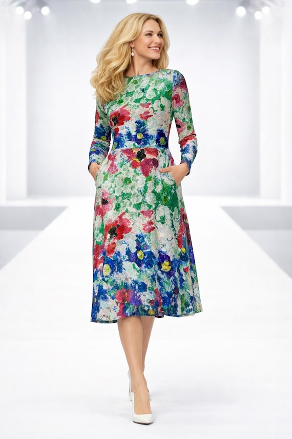 designer long sleeve midi dress Ulla Johnson Angelica Midi Dress