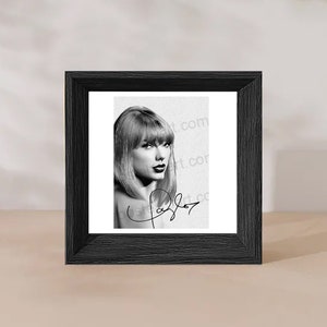Taylor Swift Portrait Poster avec Signature - Country, Pop, Indie Handmade Artist Carte postale Carte de vœux A6