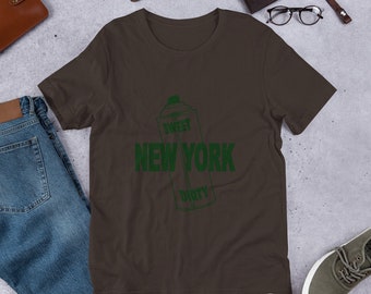 Unisex cotton t-shirt with print: New York Sweet Dirty