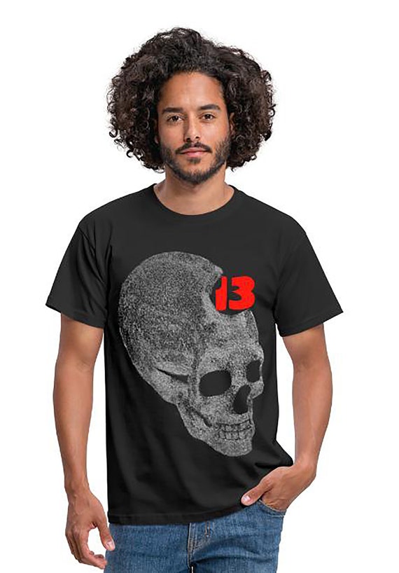 Shirt Men's TShirt Skull 13 Classic TShirt Skull 13 Etsy
