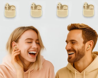 Designer Bluetooth Earbuds TWS XO X23 – Colorful Wireless Headphones Beige/Champagne – Trendy Sound Style