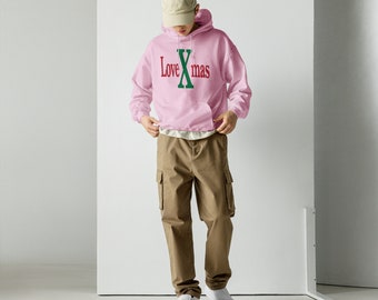 Unisex hoodie with print: Love Xmas