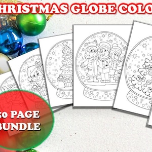 Christmas Coloring Pages | Holiday Projects| Download Printable Snow Globe Coloring | Snow Globe Projects For Kids | Family Fun Coloring