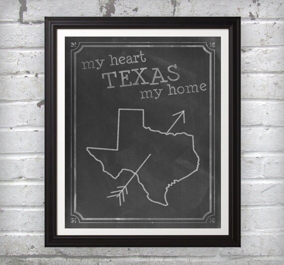 Mi Corazón Mi Texas Inicio Impresión Varios Colores De La Pared Decoración Arte Foto Impresión