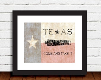 Come and Take It Texas Flag - Slogan at Battle of Gonzales