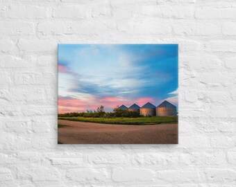 Montana Wall Art, Farm Sunset-Landscape Wall Art Photo Print