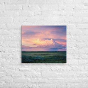 Montana muurkunst, prairie zonsondergang-landschap muurkunst fotoafdruk