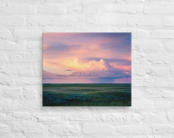 Montana Wall Art, Prairie Sunset-Landscape Wall Art Photo Print