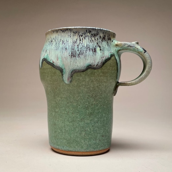 Pottery Cup Holder Mug / Travel Mug