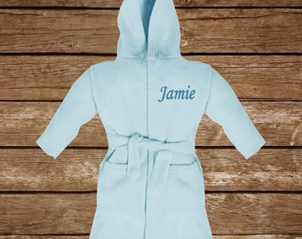 Personalised Baby / Toddler Embroidered Dressing Gown - Baby / Toddler Nightgown Personalised