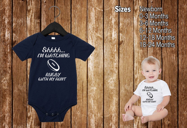 Body Bébé "Chut... Je Regarde Le Rugby Avec Papa" - 100% Coton, 3 Pressions Sans Nickel - Cadeau Fan Rugby - 4