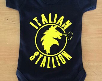 Italian Stallion Baby Vest / Body Suit / Play Suit