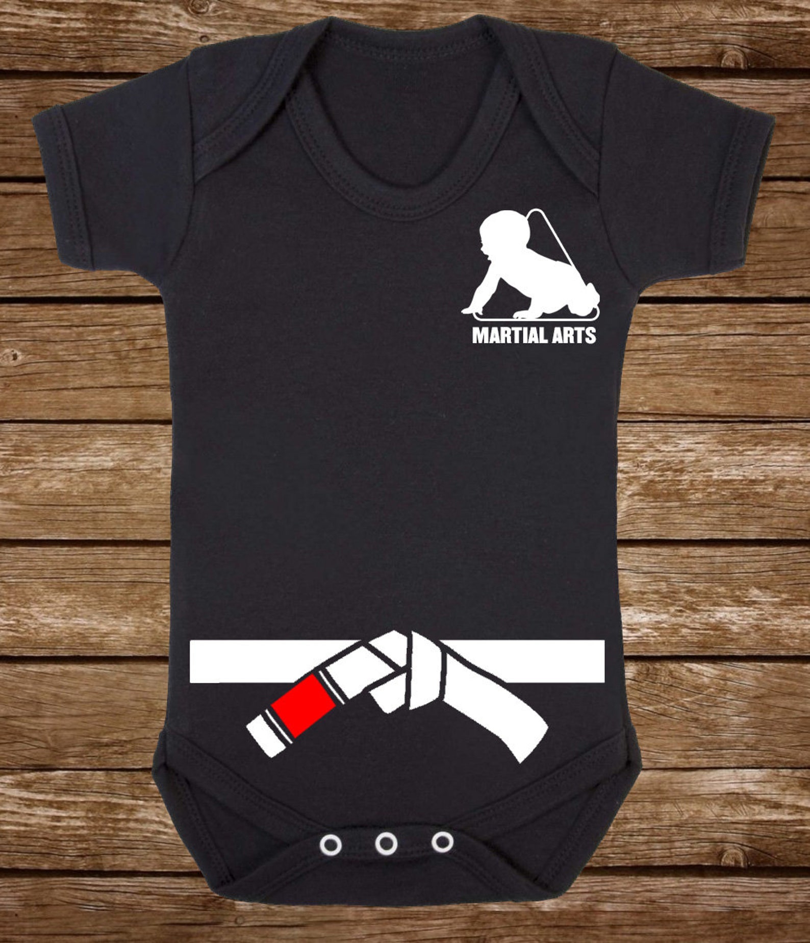 Baby Martial Arts GI style Baby Vest / Body Suit Baby Etsy