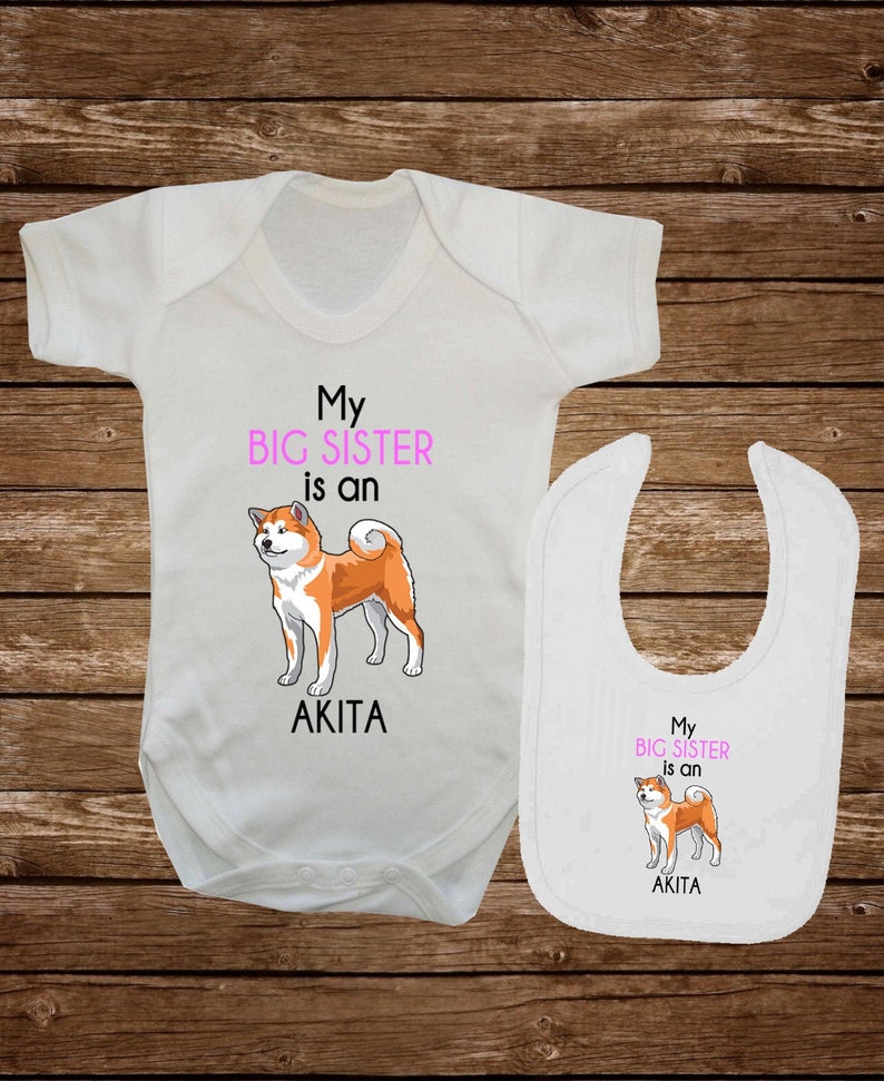 My Big Sister is an Akita Toddler T-Shirt Toddler Tee Baby T-Shirt