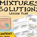 Mixtures and Solutions Comic and Lesson Plan - Etsy