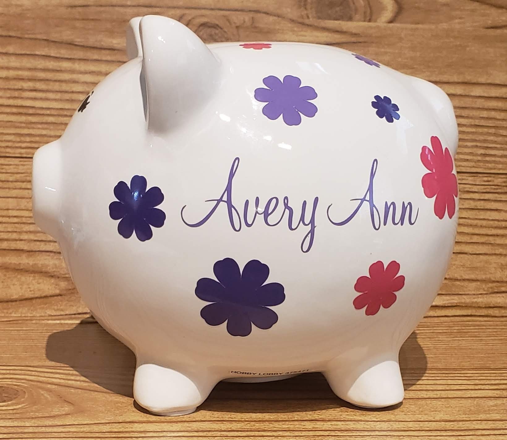 White Piggy Bank, Hobby Lobby