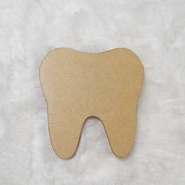 Tooth Shaped Clear Acrylic Blanks for Badge Reels