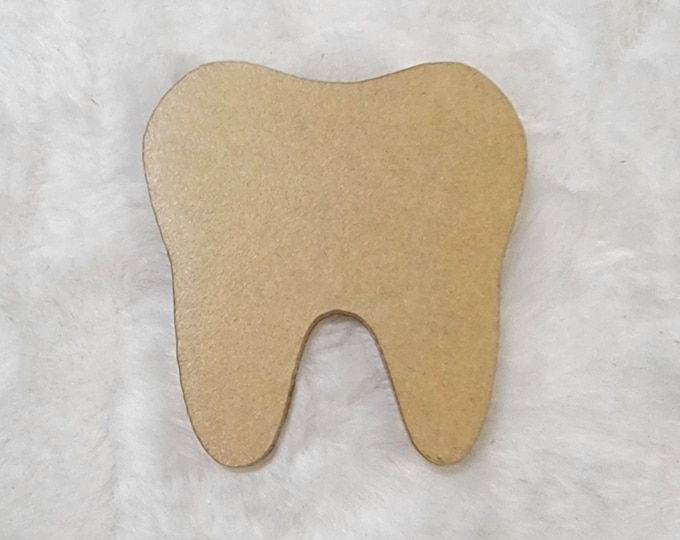 Tooth Shapes Glitter Acrylic Blanks for Badge Reels