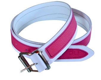 PINK BELT, WHITE Belt, Soft And Cool Design Of This Genuine Leather Belt Is Perfect For Women