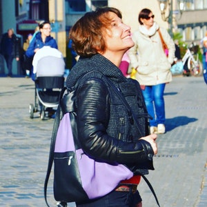 Sustainable Handmade Backpack – Italian Leather, Designed for Women