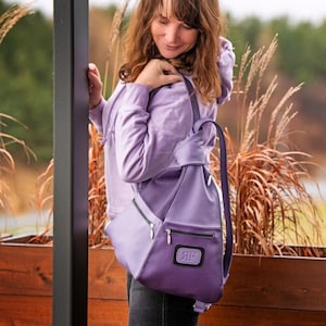 Sustainable Handmade Backpack – Italian Leather, Designed for Women