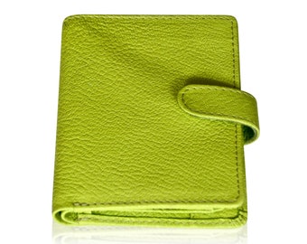 GREEN WALLET, BIFOLD Wallet, An Elegant And Cool Design Wallet For Women Made Of Genuine Leather That Folds Up