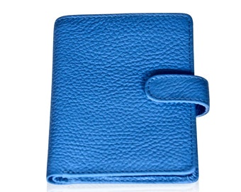 BLUE WALLET, BIFOLD Wallet, An Elegant And Cool Design Wallet For Women Made Of Genuine Leather That Folds Up