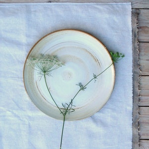 Ceramic Dinner Plates White Dinnerware Ceramic Plates Dinner Plates Wedding Registry Couples Gift Set Large Plates Rustic Plates Handmade