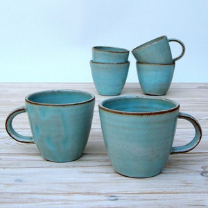 Father's Day gift 2 Mugs, Gift for Parents, Espresso Mug Set for 2 image 1