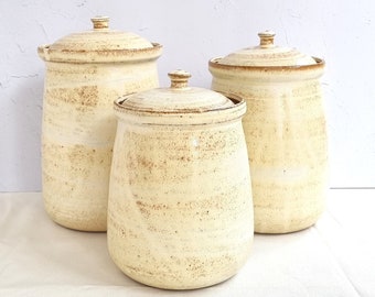 3 Canister set for Flour, Sugar and Coffee/Tea