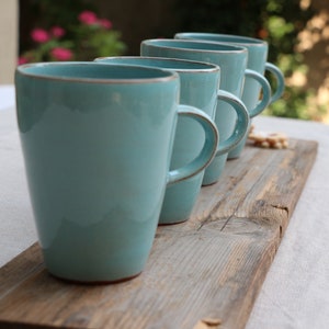 2 Pottery Mug Set, Ceramic Cup Set, Coffee Mugs Set