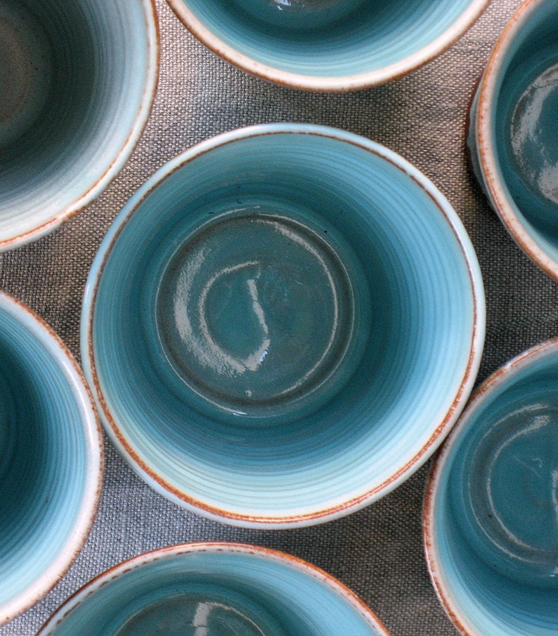 Turquoise Pottery Mug, Ceramic Coffee Mug Tumbler, Light Blue Tumbler, Coffee Tumbler, Ceramic Tumbler, Wine Tumbler, Handmade Coffee Mug image 5