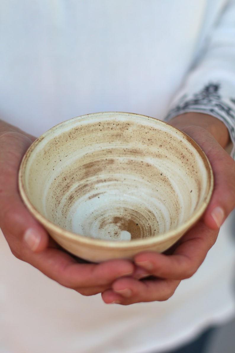 Ceramic Soup Bowl, Cereal Bowl, White Ceramic Bowl, Serving Bowl, Rustic Bowl, Pottery Bowl, Noodles Bowl, Ceramic Bowl, Handmade Pottery image 1