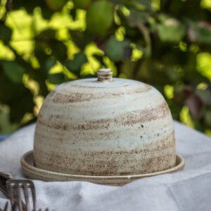 Ceramic Butter Dish, Pottery Butter Dish, Rustic Butter Keeper, Butter Crock with Lid, Lidded Butter Dish, Butter Serving Platter, Handmade image 2