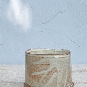 Rustic Hand Poured Ceramic Scented Candle, Aromatherapy Ceramic Candle image 4