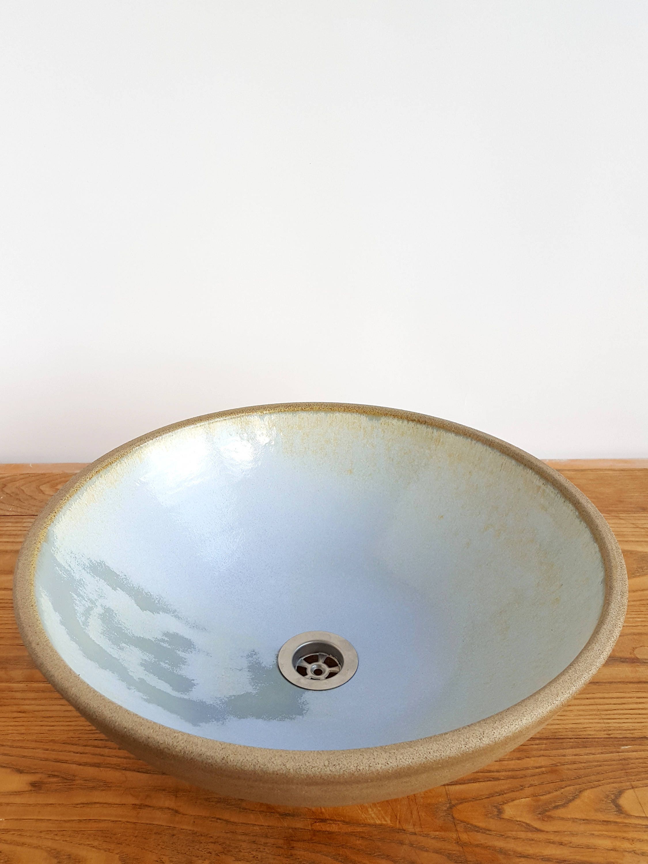 Gray and Light Blue Bathroom Sink Ceramic Sink Vessel Sink Etsy