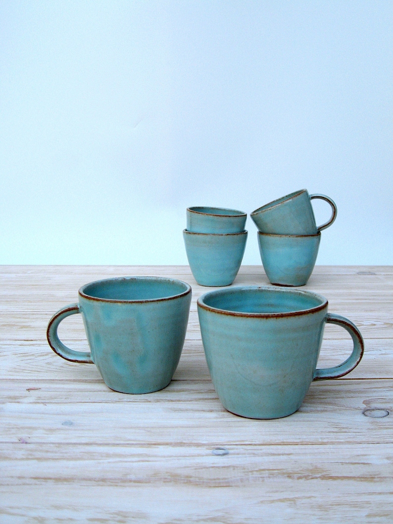 Father's Day gift 2 Mugs, Gift for Parents, Espresso Mug Set for 2 image 1