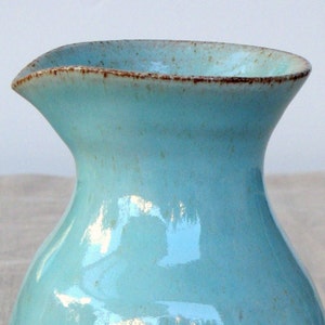 Turquoise Carafe, Water Carafe, Bedside Carafe, Ceramic Wine Carafe image 6