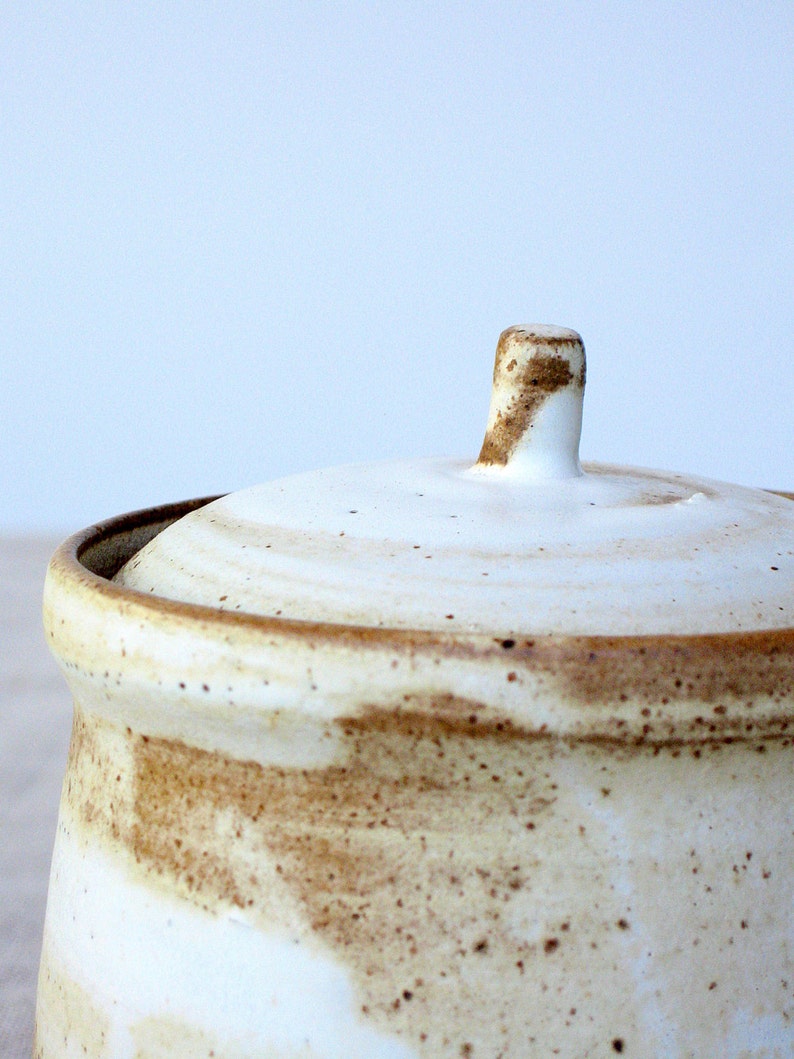 Ceramic Honey Pot Ceramic Jar With Lid Sugar Jar Ceramic Etsy