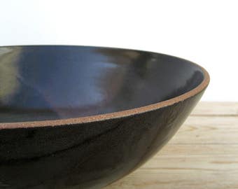 大きな深型黒陶器ボウル、黒炻器ボウル - Etsy 日本
