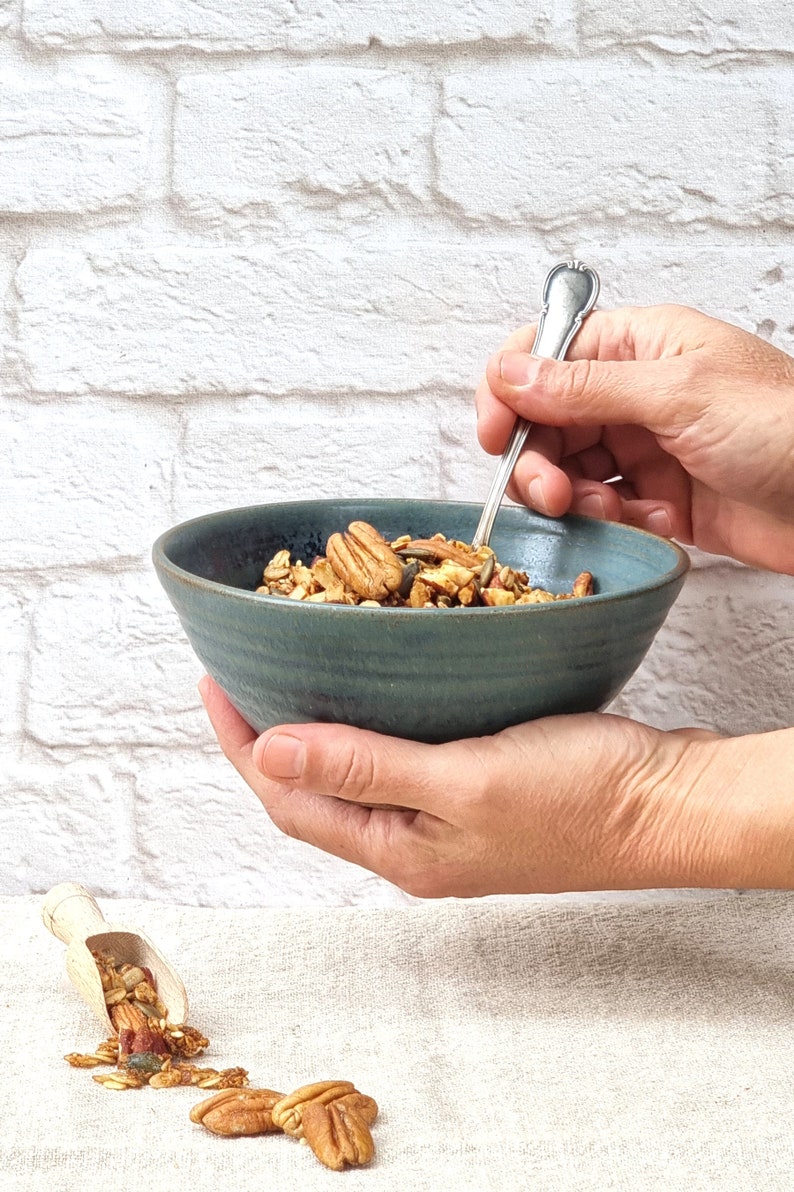 Ceramic Soup Bowl, Pottery Cereal Bowl, Breakfast Bowl, Salad Bowl image 5