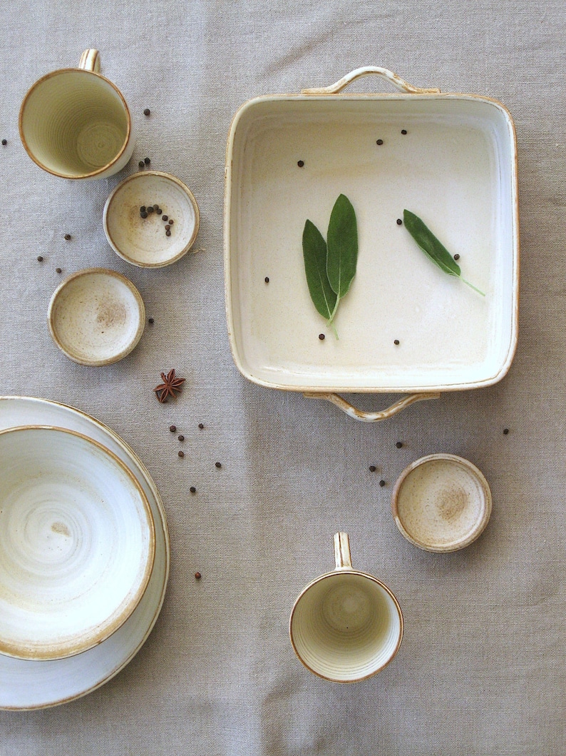 White Dinnerware Ceramic Dinnerware Gifts For The Couple Etsy