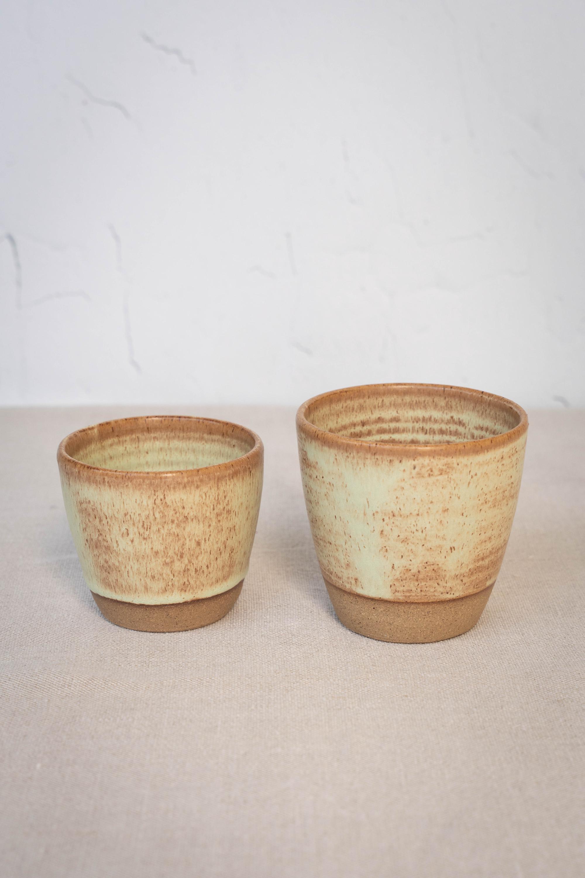 Rustic Cups Cappuccino Cup, Pottery Rustic Cups Partly Unglazed, Cappuccino Set - Etsy