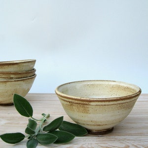 Ceramic Soup Bowl, Cereal Bowl, White Ceramic Bowl, Serving Bowl, Rustic Bowl, Pottery Bowl, Noodles Bowl, Ceramic Bowl, Handmade Pottery image 2