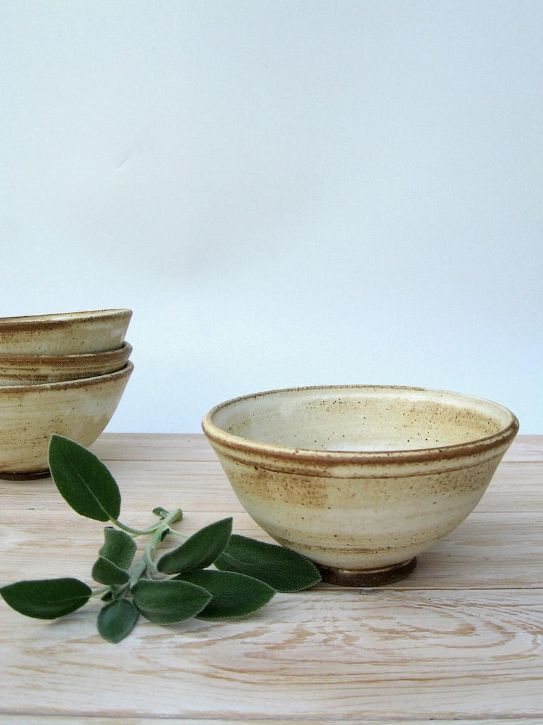 Ceramic Soup Bowl, Cereal Bowl, White Ceramic Bowl, Serving Bowl, Rustic Bowl, Pottery Bowl, Noodles Bowl, Ceramic Bowl, Handmade Pottery image 2